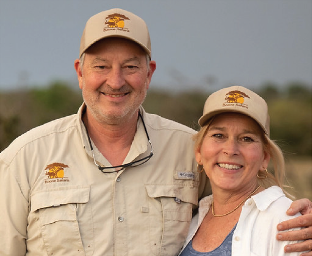 This photo shows Boone Thomson and his wife Paula.